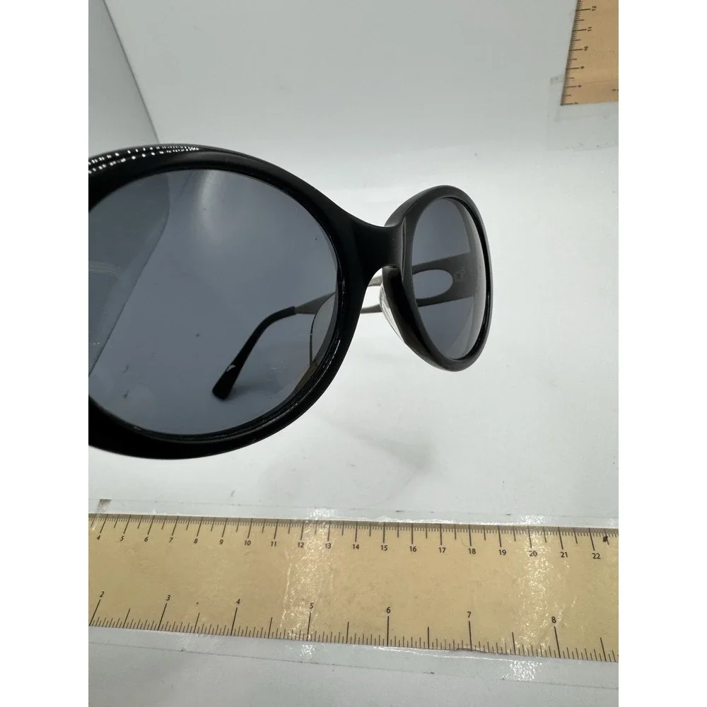 Vintage Fiorucci Black Steampunk Oversized Sunglasses